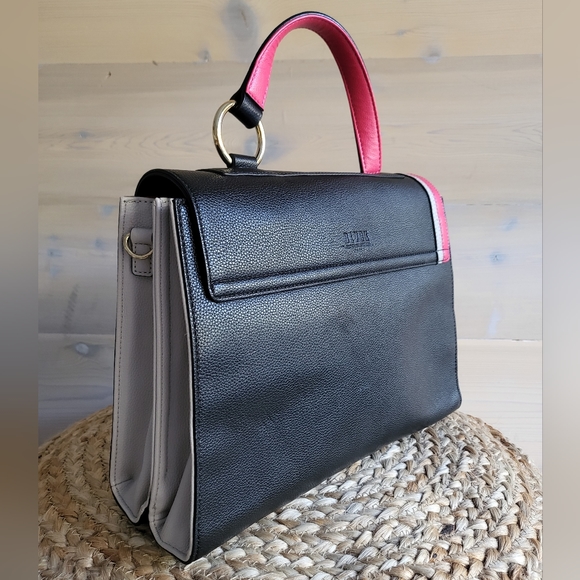Unique Martine Sitbon "Black" Structured Colorblock Bag - Picture 5 of 14